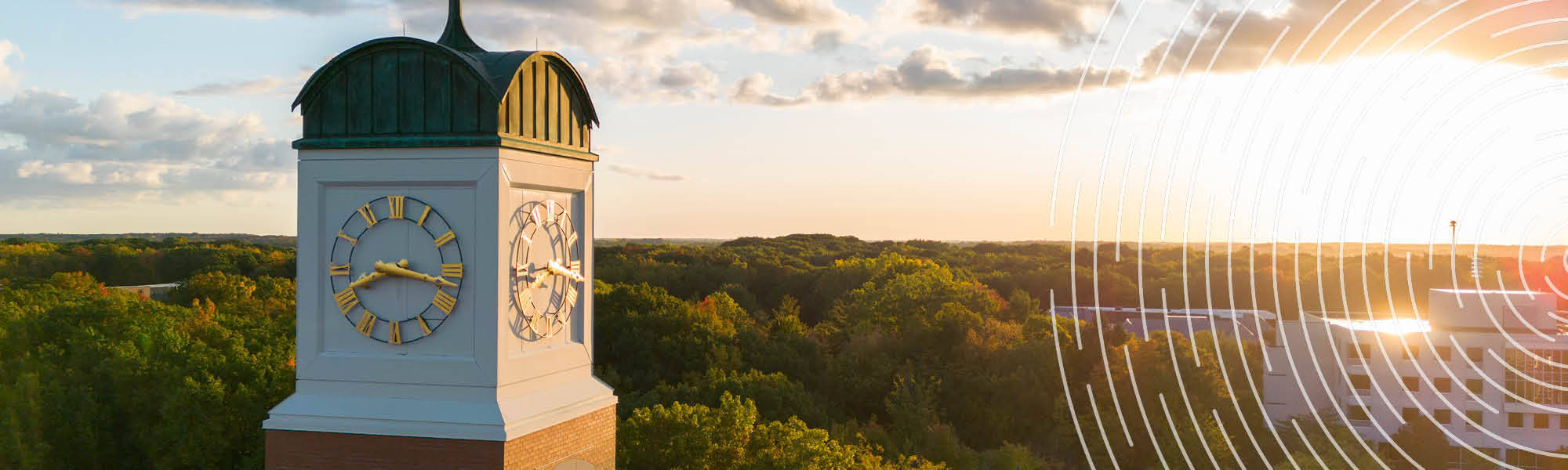 Shot of Valley campus at sunrise.